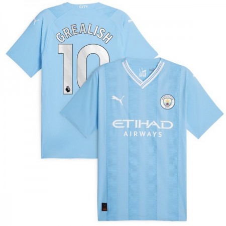 Manchester City 2023-24 Grealish 10 Domácí - Fotbalové Dresy (S/S) Manchester City 2023-24 Grealish 10 Domácí - Fotbalové Dresy (S/S)